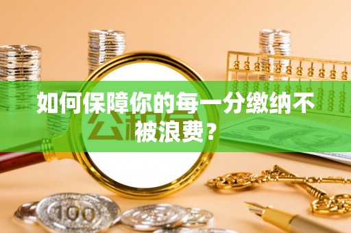 成都如何保障你的每一分缴纳不被浪费？