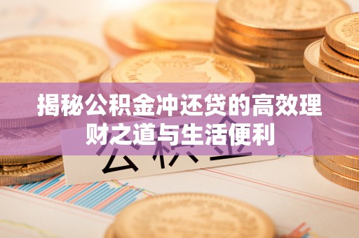 成都揭秘公积金冲还贷的高效理财之道与生活便利