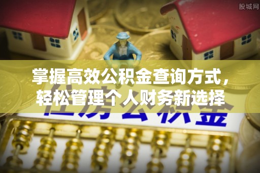 成都掌握高效公积金查询方式，轻松管理个人财务新选择