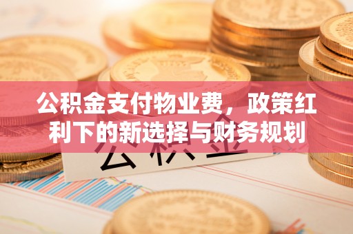 成都公积金支付物业费，政策红利下的新选择与财务规划