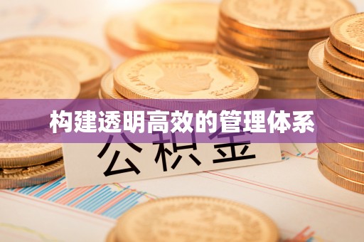 成都构建透明高效的管理体系