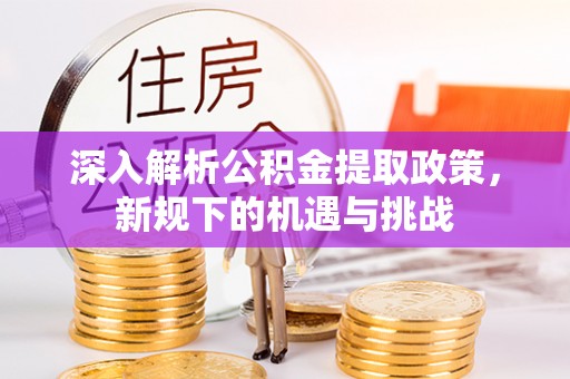 成都深入解析公积金提取政策，新规下的机遇与挑战